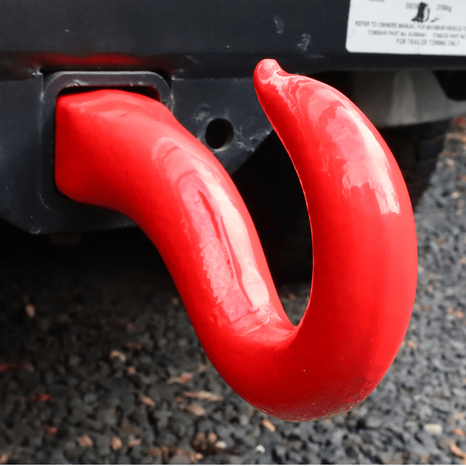 Carbon Offroad - Carbon Shinbusta Forged Recovery Hook - RED - 4X4OC™ | 4x4 Offroad Centre