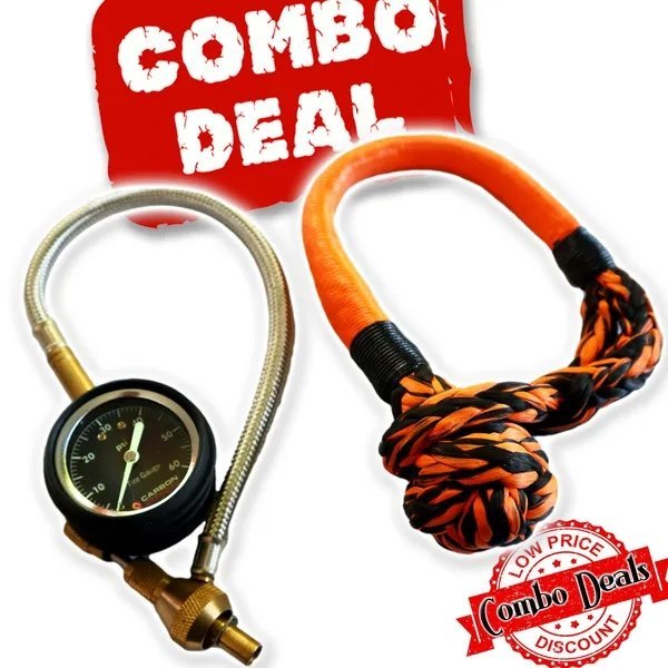 Carbon Offroad - Carbon Tyre Deflator and Soft Shackle Combo Deal - 4X4OC™ | 4x4 Offroad Centre
