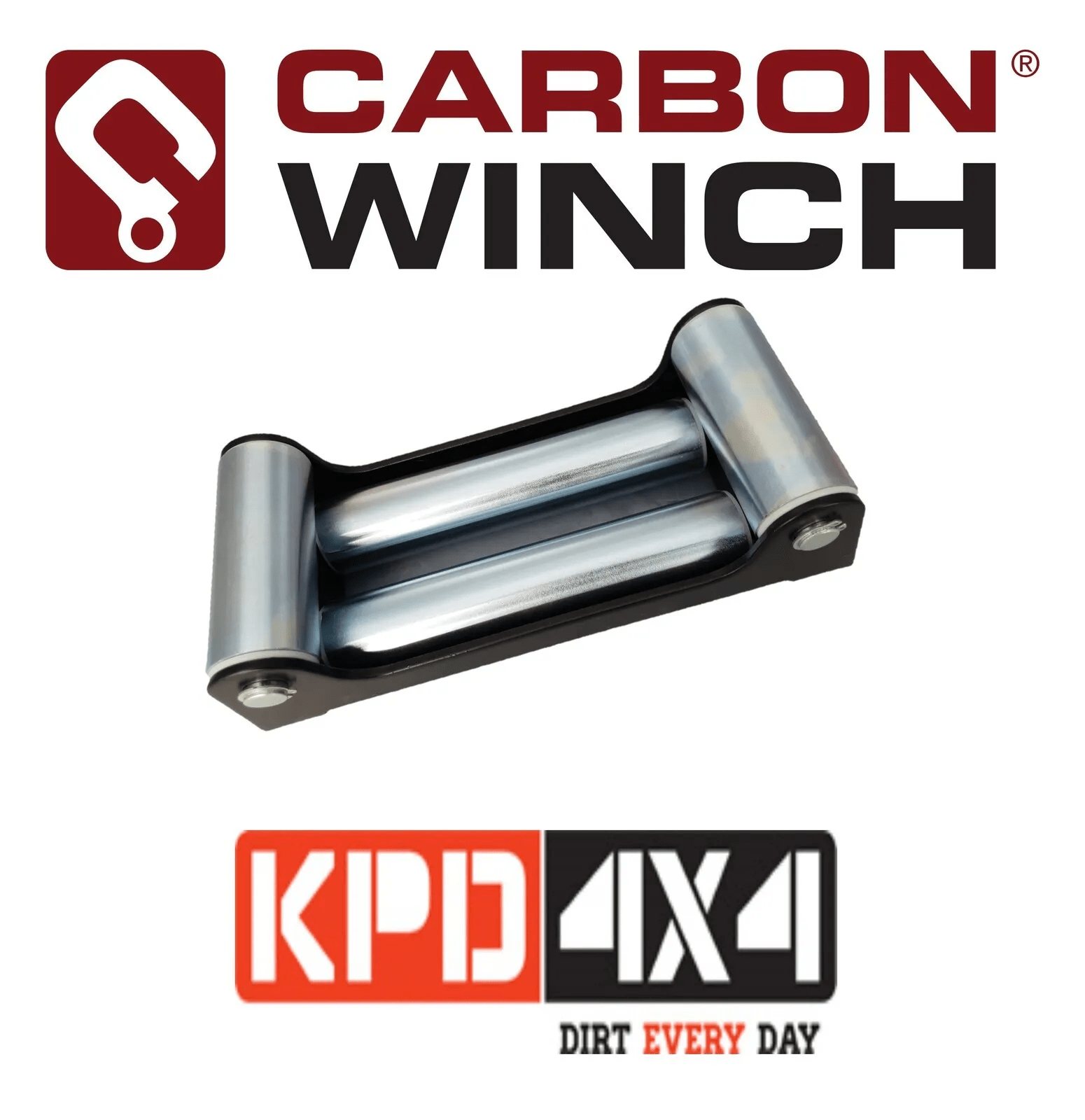 Carbon Offroad - Carbon Winch Roller Fairlead for steel cable - 4X4OC™ | 4x4 Offroad Centre