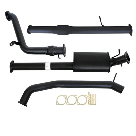 Carbon Offroad - FORD RANGER PX 2.2L 9/2011 - 9/2016 3" TURBO BACK CARBON OFFROAD EXHAUST WITH MUFFLER & CAT - 4X4OC™ | 4x4 Offroad Centre