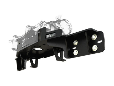 Carbon Offroad - Ford Ranger PX PX2 Hidden Winch Cradle in bumper mount - 4X4OC™ | 4x4 Offroad Centre