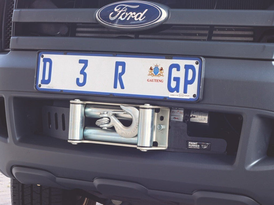 Carbon Offroad - Ford Ranger PX PX2 Hidden Winch Cradle in bumper mount - 4X4OC™ | 4x4 Offroad Centre