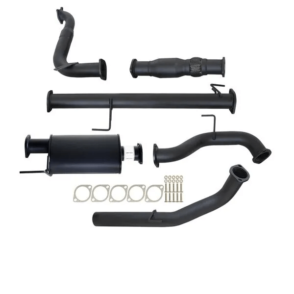 Carbon Offroad - ISUZU MU - X 3.0L 4JJ1 - TCX 2013 - 7/2018 3" TURBO BACK CARBON OFFROAD EXHAUST WITH MUFFLER & CAT - 4X4OC™ | 4x4 Offroad Centre