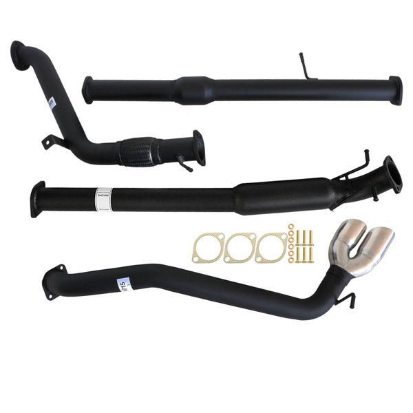 Carbon Offroad - MAZDA BT - 50 UP, UR 3.2L 2011 - 9/2016 3" TURBO BACK CARBON OFFROAD EXHAUST WITH CAT/HOTDOG & DIFF DUMP TAILPIPE - 4X4OC™ | 4x4 Offroad Centre
