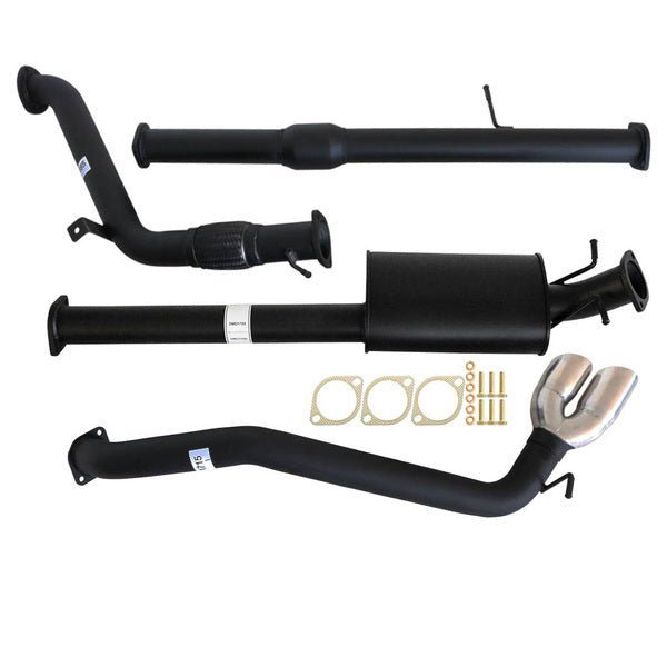 Carbon Offroad - MAZDA BT - 50 UP, UR 3.2L 9/2011 - 9/2016 3" TURBO BACK CARBON OFFROAD EXHAUST WITH CAT & MUFFLER SIDE EXIT TAILPIPE - 4X4OC™ | 4x4 Offroad Centre