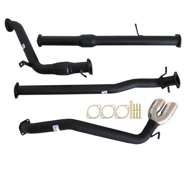 Carbon Offroad - MAZDA BT - 50 UP, UR 9/2011 - 9/2016 3" TURBO BACK CARBON OFFROAD EXHAUST CAT & PIPE SIDE EXIT TAILPIPE - 4X4OC™ | 4x4 Offroad Centre