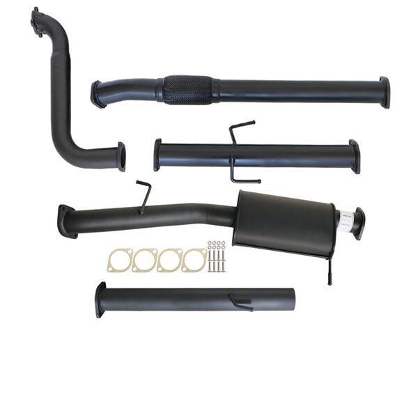 Carbon Offroad - MITSUBISHI TRITON MN 2.5L 4D56 HP 7/2009 - 1/2015 3" TURBO BACK CARBON OFFROAD EXHAUST WITH MUFFLER NO CAT - 4X4OC™ | 4x4 Offroad Centre