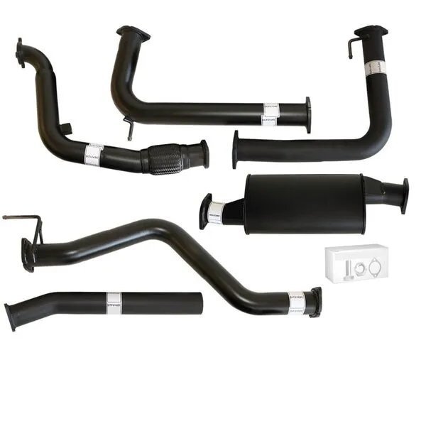 Carbon Offroad - NISSAN NAVARA D40 AUTO #DPF REPLACE# 2.5L YD25D 07 - 16 3" TURBO BACK CARBON OFFROAD EXHAUST WITH MUFFLER ONLY - 4X4OC™ | 4x4 Offroad Centre