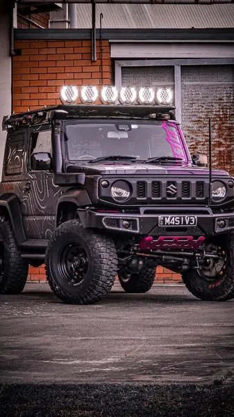 Carbon Offroad - RR 2.0 Suzuki Jimny 2019+ Front / Rear Remote Res. Shock Kit - 4X4OC™ | 4x4 Offroad Centre