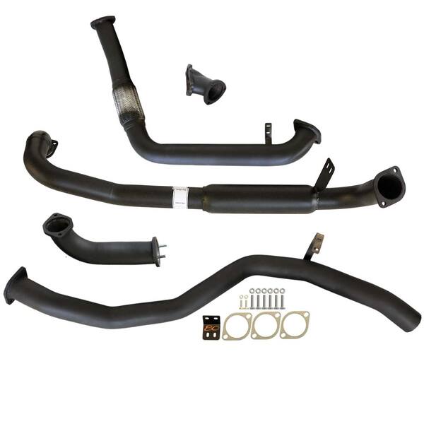 Carbon Offroad - Toyota LANDCRUISER 80 SERIES 4.2L 1HD - FT TD 1990 - 1998 3" TURBO BACK CARBON OFFROAD EXHAUST WITH HOTDOG - 4X4OC™ | 4x4 Offroad Centre