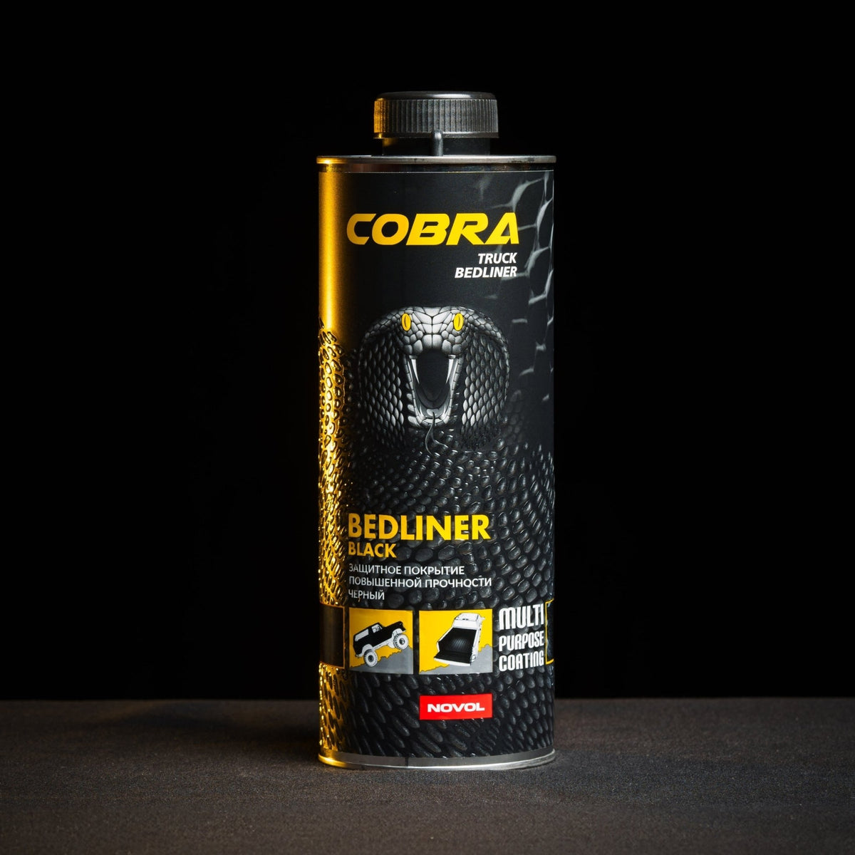 Cobra Coatings - COBRA BEDLINER BLACK - 600ml - 4x4 Offroad Centre