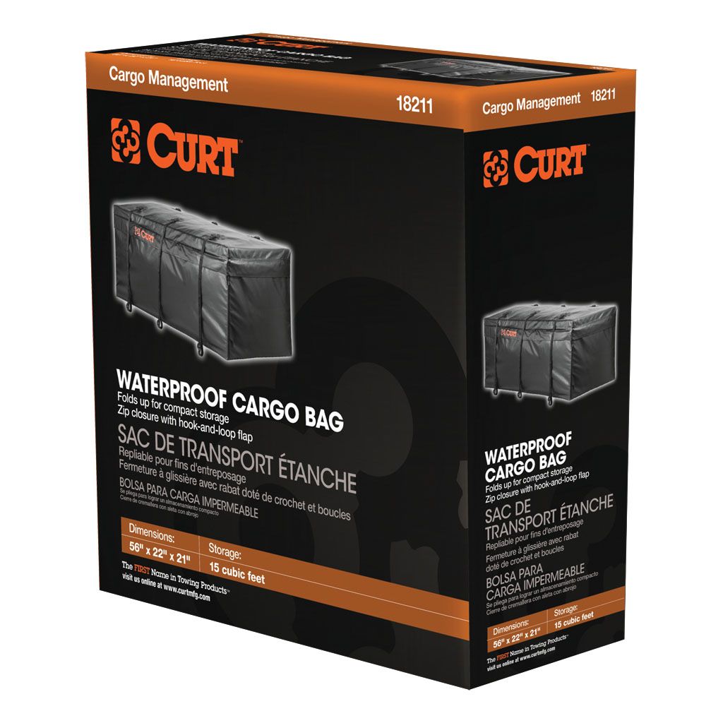 CURT - CURT Weatherproof Vinyl Cargo Bag (142cm x 56cm x 53cm) - 4X4OC™ | 4x4 Offroad Centre