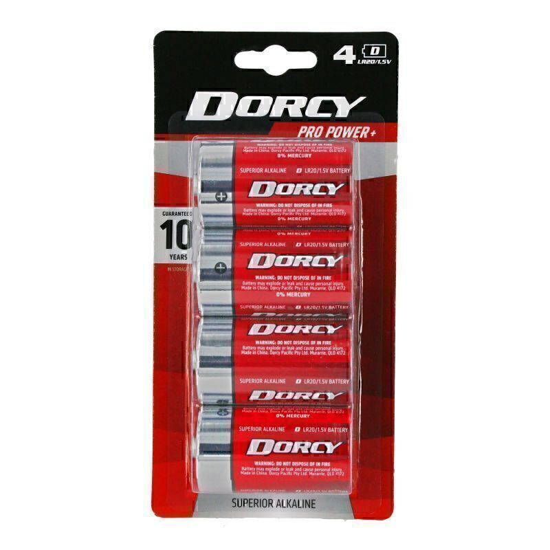 Dorcy - Dorcy 4D Alkaline Batteries - 4X4OC™ | 4x4 Offroad Centre