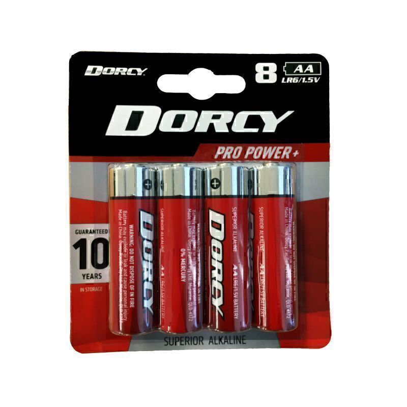 Dorcy - Dorcy 8AA Alkaline Batteries - 4X4OC™ | 4x4 Offroad Centre