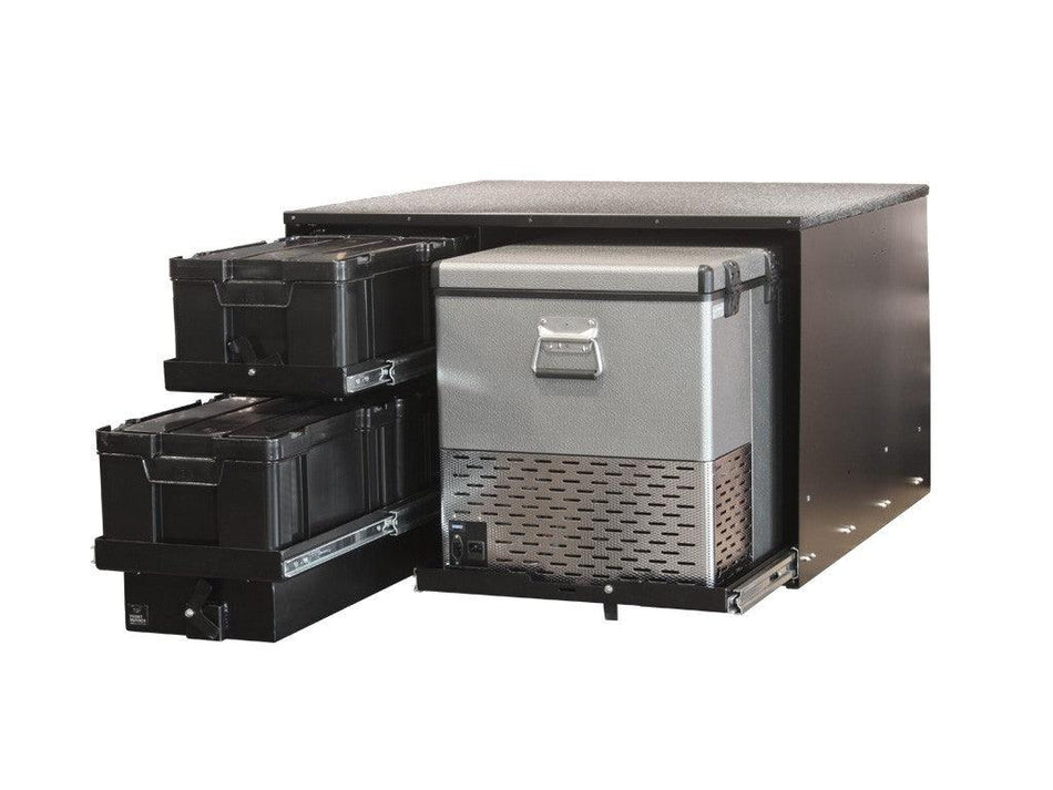 Front Runner - 4 Cub Box Drawer AND Fridge Slide Combo - by Front Runner - 4X4OC™ | 4x4 Offroad Centre