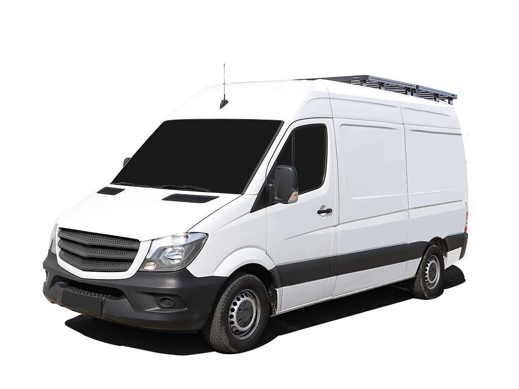 Front Runner - Mercedes Benz Sprinter 128in/144in/170in / L1/L2/L3 / SWB/MWB/LWB Wheelbase w/o OEM Tracks (2006 - Current) Slimline II 1/2 Roof Rack Kit / Tall - by Front Runner - 4X4OC™ | 4x4 Offroad Centre