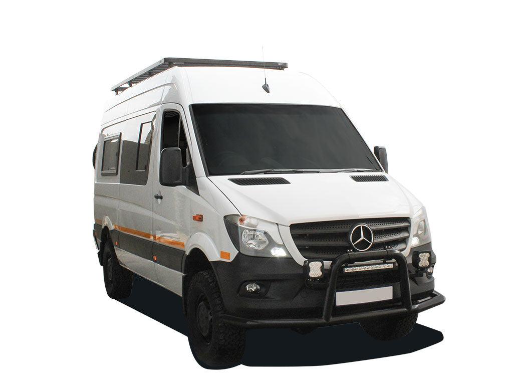 Front Runner - Mercedes Benz Sprinter 144in/170in / L2/L3 / MWB/LWB Wheelbase w/OEM Tracks (2006 - Current) Slimline II Roof Rack Kit / Tall - by Front Runner - 4X4OC™ | 4x4 Offroad Centre