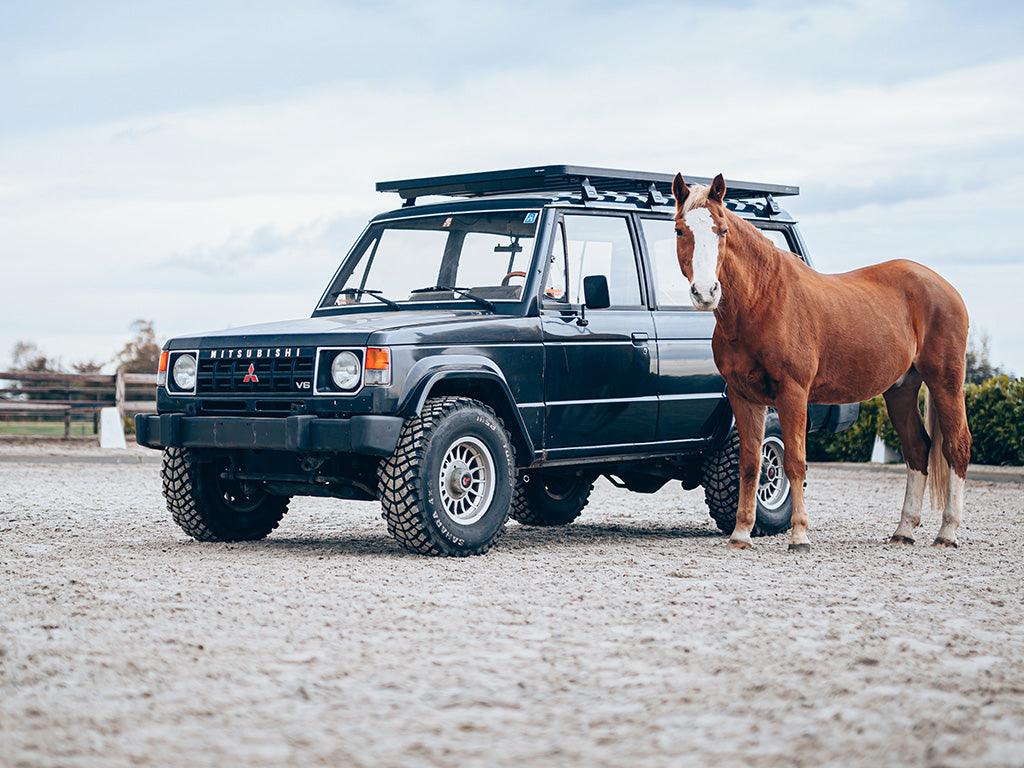 Front Runner - Mitsubishi Pajero L040 (1982 - 1990) Slimline II Roof Rack Kit - by Front Runner - 4X4OC™ | 4x4 Offroad Centre