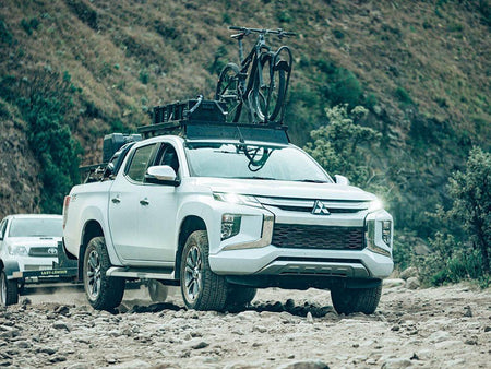 Front Runner - Mitsubishi Triton/L200 / 5th Gen (2015 - Current) Slimline II Roof Rack Kit - by Front Runner - 4X4OC™ | 4x4 Offroad Centre