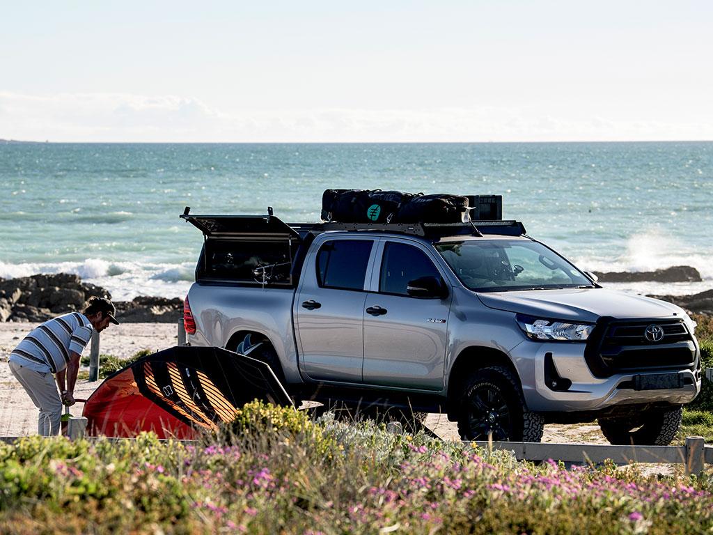 Front Runner - Toyota Hilux (2015 - Current) Slimsport Roof Rack Kit / Lightbar ready - by Front Runner - 4X4OC™ | 4x4 Offroad Centre