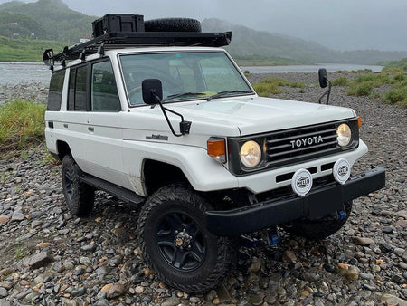 Front Runner - Toyota Land Cruiser 76 Slimline II 3/4 Roof Rack Kit - by Front Runner - 4X4OC™ | 4x4 Offroad Centre