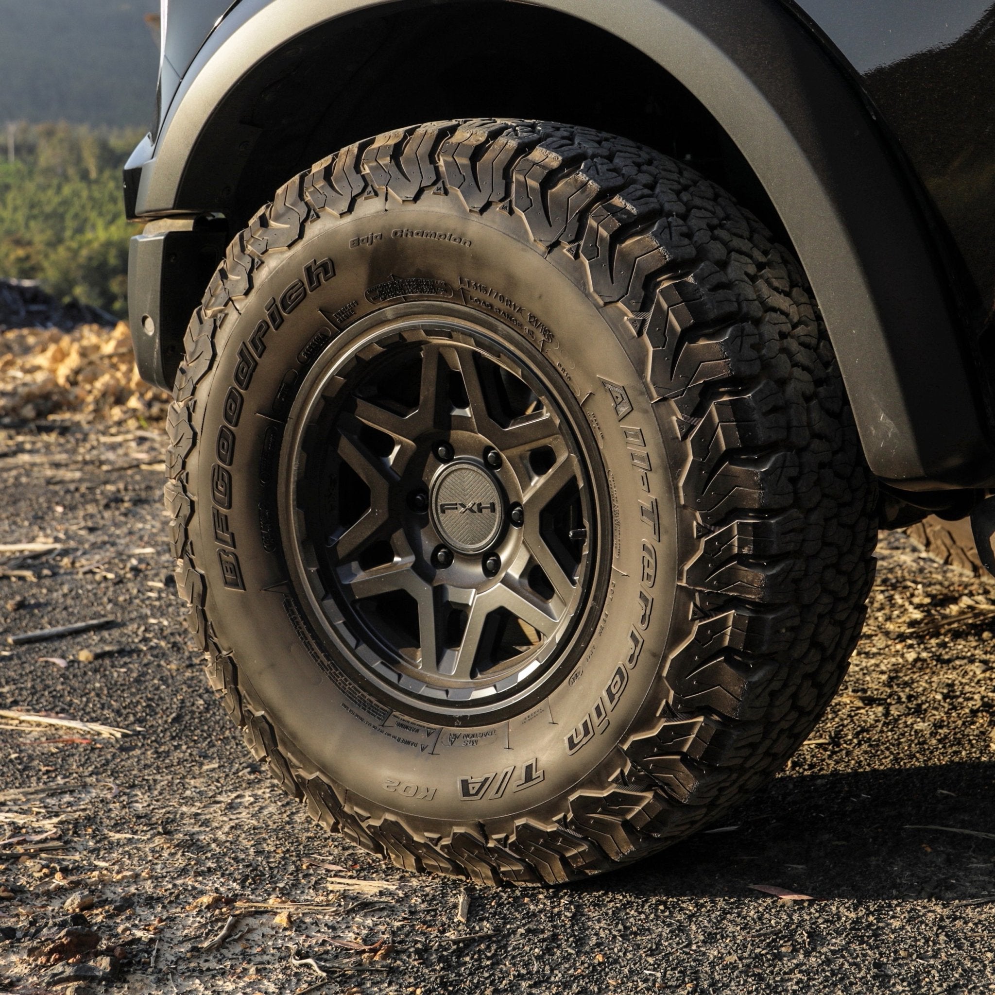 FXH Wheels - Flush Cap | Black - 4X4OC™ | 4x4 Offroad Centre