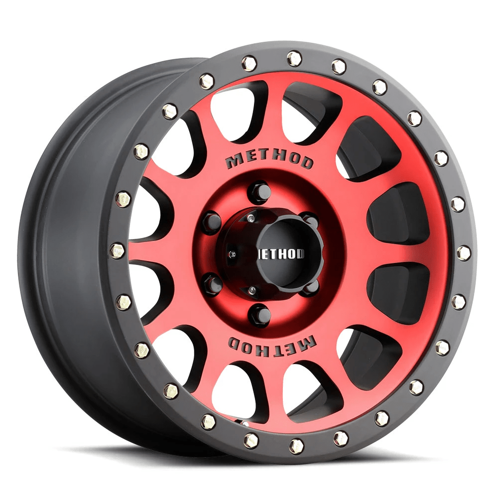 Method Race Wheels - 305 > NV HD > Red Face - 4X4OC™ | 4x4 Offroad Centre