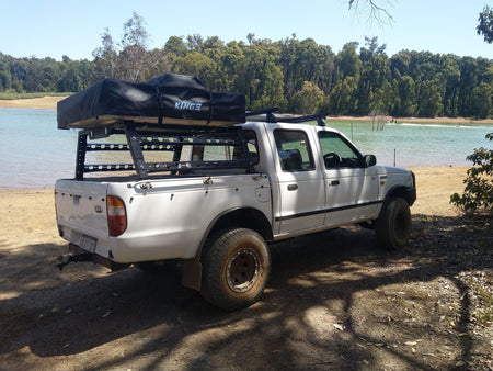 OzRoo - Ford Courier (1996 - 2006) OzRoo Tub Rack - Half Height & Full Height - 4X4OC™ | 4x4 Offroad Centre