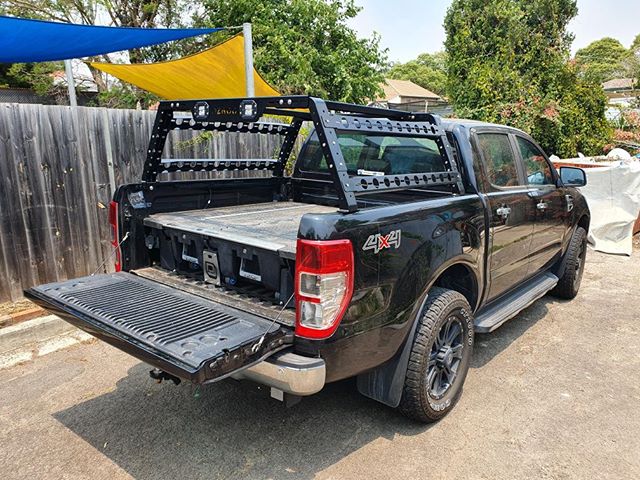 OzRoo - Ford Ranger (2011 - 2022) OzRoo Tub Rack - Half Height & Full Height - 4X4OC™ | 4x4 Offroad Centre