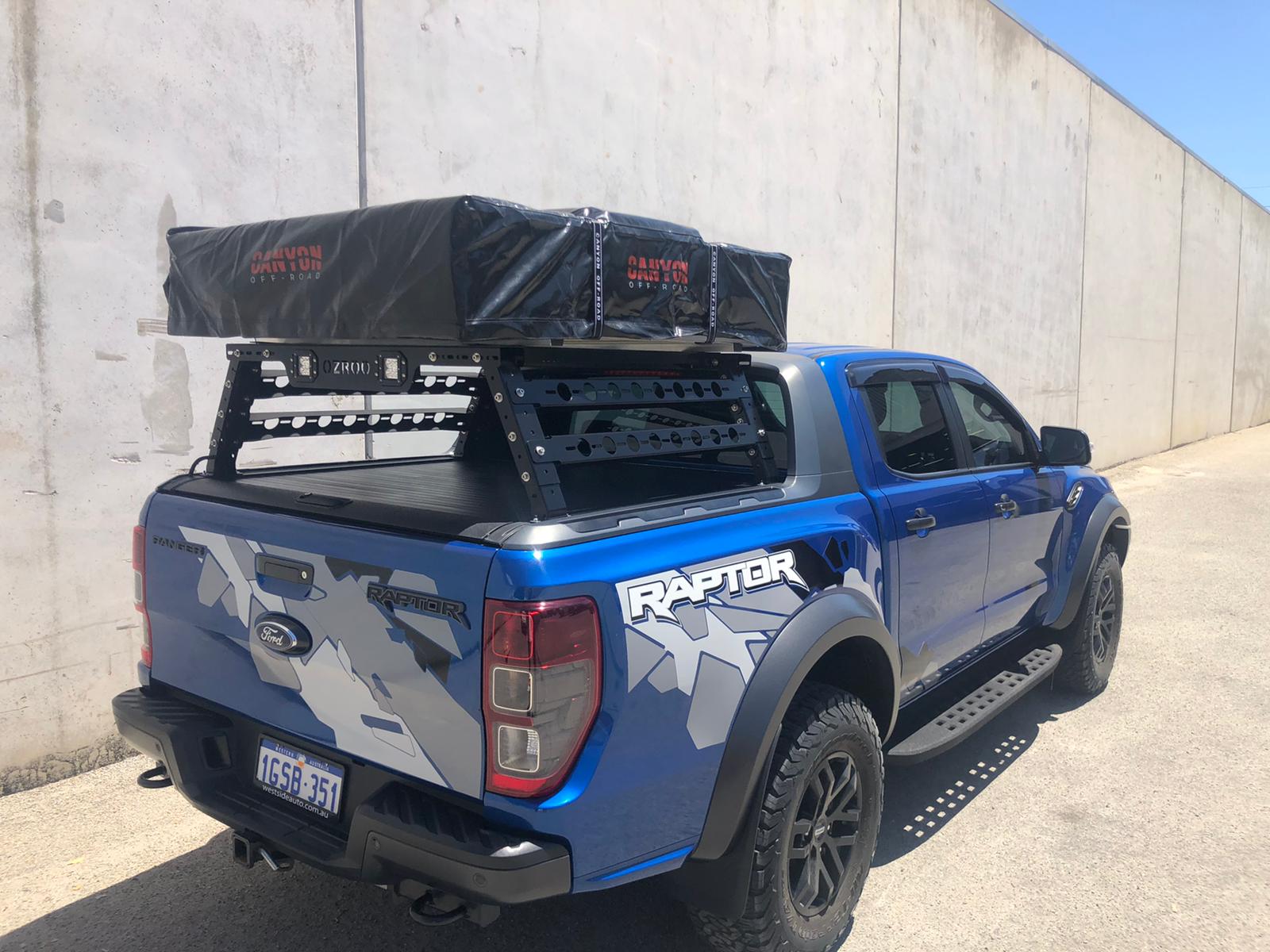 Ford Ranger 2015 2021 Wildtrak OzRoo Tub Rack 4x4 Offroad Centre