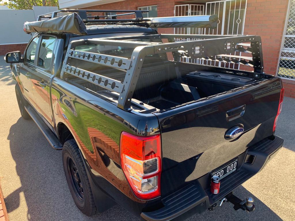 OzRoo - Ford Ranger (2015 - 2021) Wildtrak OzRoo Tub Rack - 4X4OC™ | 4x4 Offroad Centre