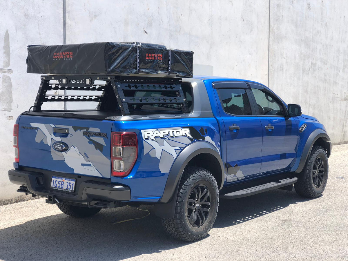 OzRoo - Ford Ranger (2015 - 2021) Wildtrak OzRoo Tub Rack - 4X4OC™ | 4x4 Offroad Centre