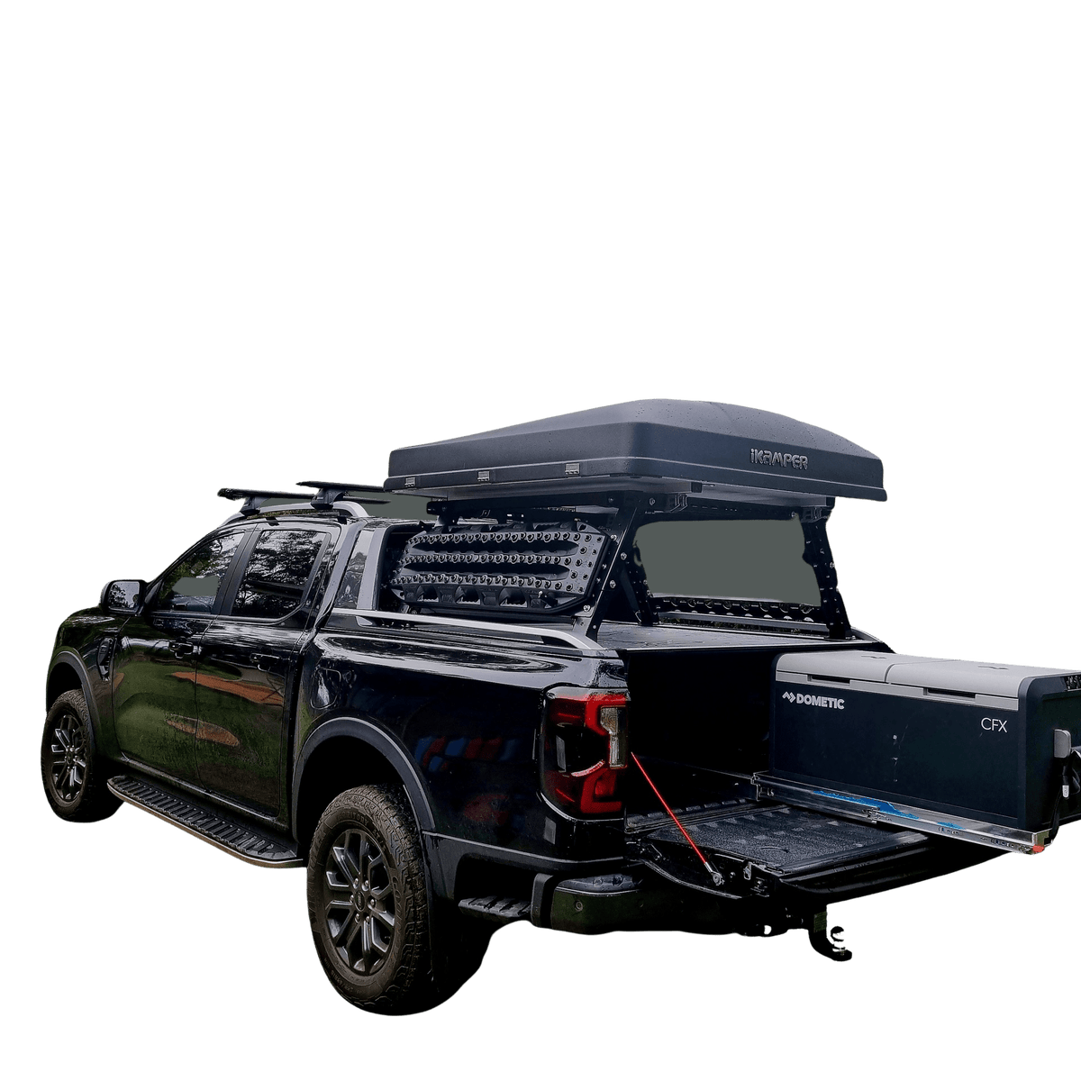 OzRoo - Ford Ranger (2022 - 2025) Wildtrak OzRoo Tub Rack - 4X4OC™ | 4x4 Offroad Centre