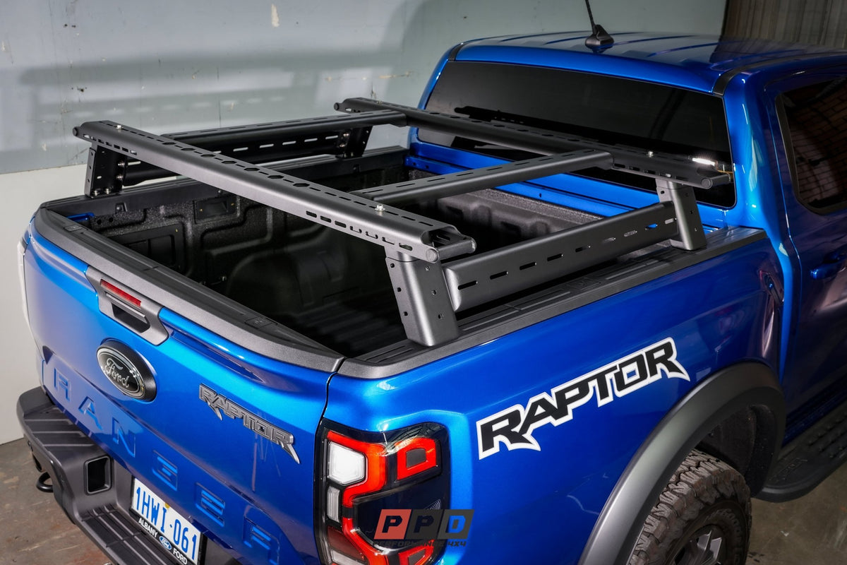 OzRoo - Ford Ranger (2022 - 2025) XLT/XLS/RAPTOR OzRoo Tub Rack - 4X4OC™ | 4x4 Offroad Centre