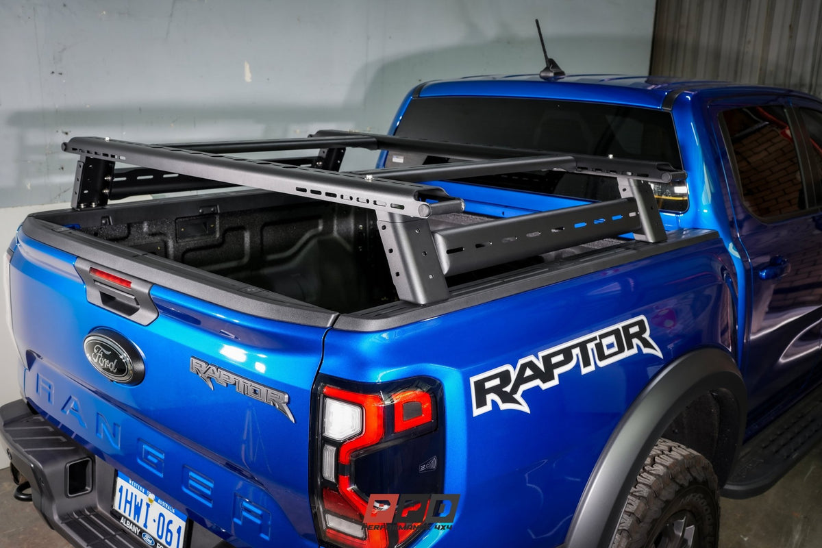 OzRoo - Ford Ranger (2022 - 2025) XLT/XLS/RAPTOR OzRoo Tub Rack - 4X4OC™ | 4x4 Offroad Centre