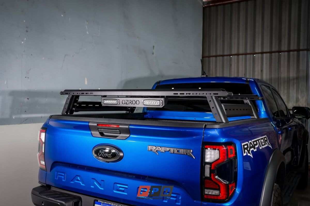 OzRoo - Ford Ranger (2022 - 2025) XLT/XLS/RAPTOR OzRoo Tub Rack - 4X4OC™ | 4x4 Offroad Centre