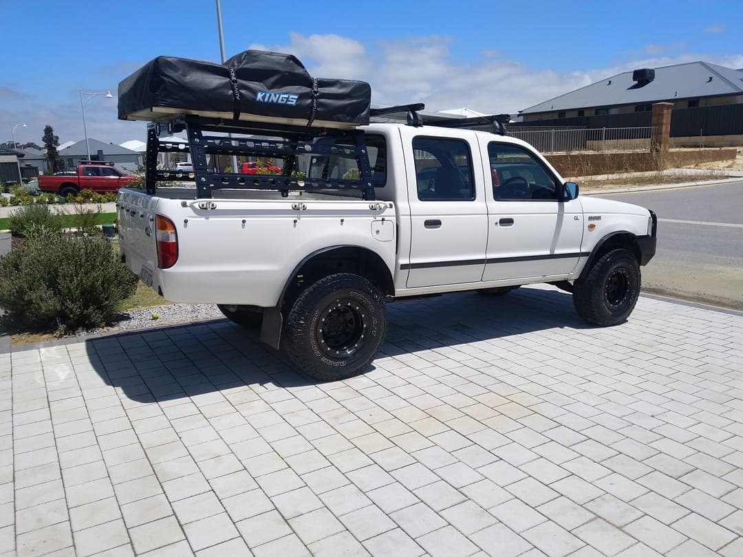 OzRoo - Mazda Bravo (1999 - 2006) OzRoo Tub Rack - Half Height & Full Height - 4X4OC™ | 4x4 Offroad Centre