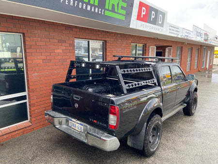 OzRoo - Nissan Navara (1997 - 2024) OzRoo Tub Rack - Half Height & Full Height - 4X4OC™ | 4x4 Offroad Centre