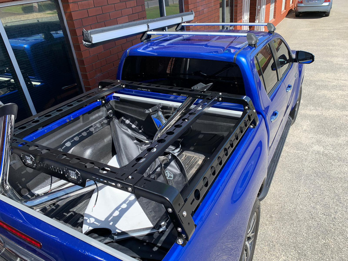 OzRoo - Toyota Hilux (2015 - 2024) OzRoo Tub Rack - Half Height & Full Height - 4X4OC™ | 4x4 Offroad Centre