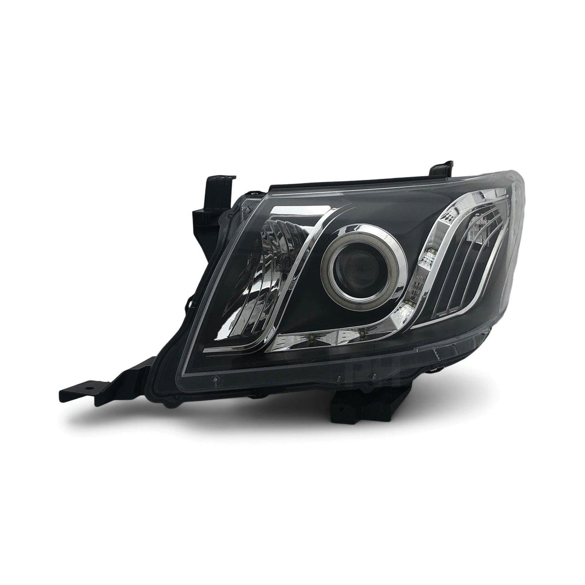 Panel House - Black Headlights Sequential DRL Halo Projector Fits Toyota Hilux N70 07/11 - 2014 - 4X4OC™ | 4x4 Offroad Centre