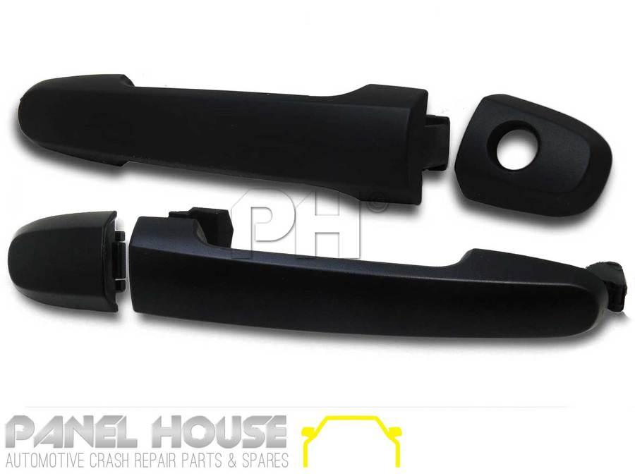Panel House - Door Handle PAIR Front Outer Black Fits Toyota HILUX 11 - 14 Ute - 4X4OC™ | 4x4 Offroad Centre