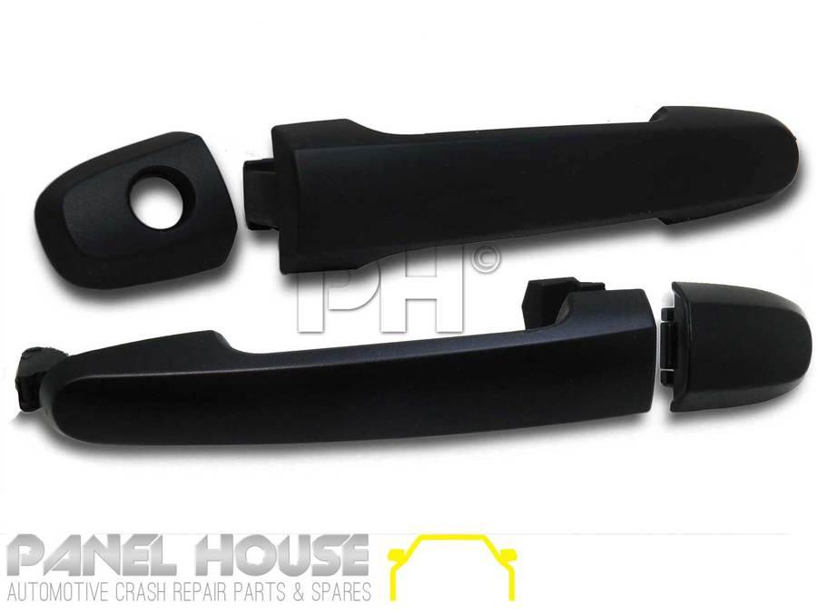 Panel House - Door Handle PAIR Front Outer Black Fits Toyota HILUX Ute 05 - 11 - 4X4OC™ | 4x4 Offroad Centre