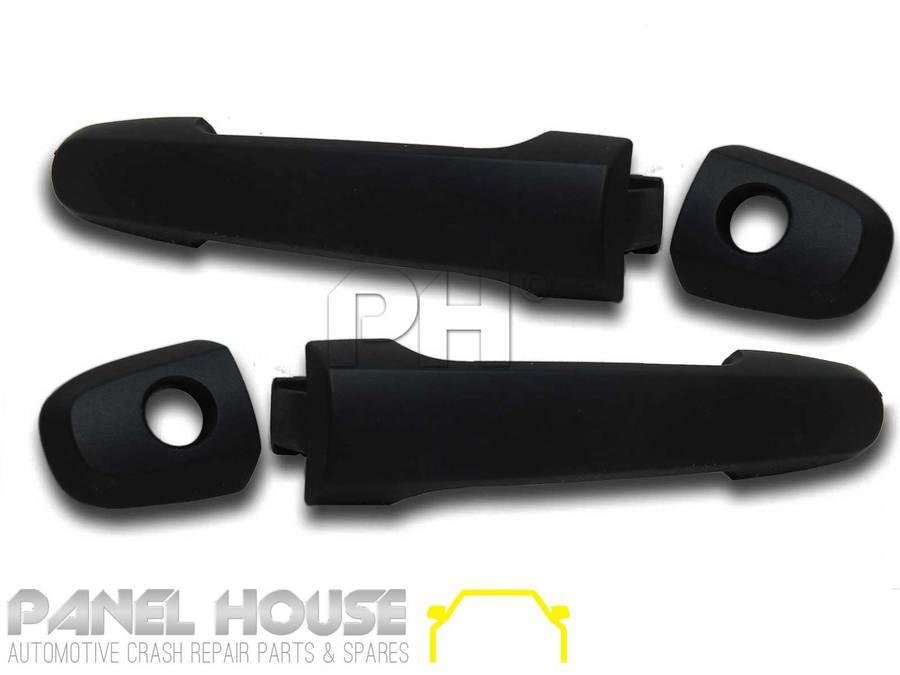 Panel House - Door Handle PAIR Front Outer Black WITH KEYHOLE Fits Toyota HILUX Ute 05 - 11 - 4X4OC™ | 4x4 Offroad Centre
