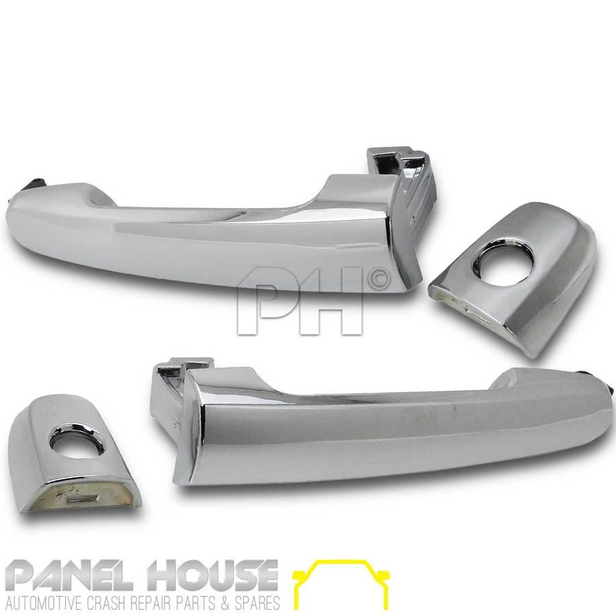 Panel House - Door Handle PAIR Outer Front Chrome Lock Type Fits Toyota Hilux 05 - 15 Ute - 4X4OC™ | 4x4 Offroad Centre