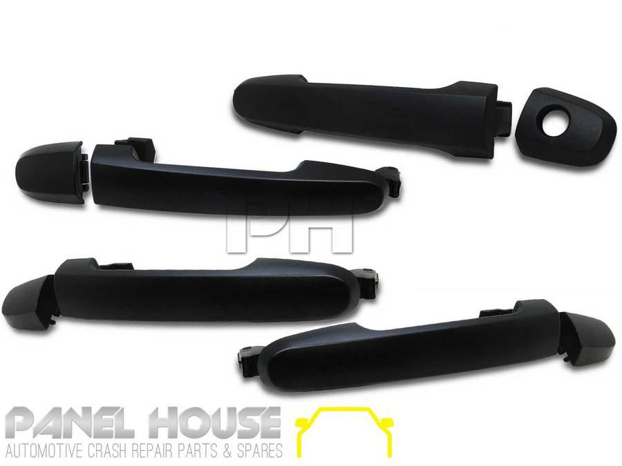 Panel House - Door Handle SET x4 Front and Rear Outer Black Fits Toyota HILUX Ute 05 - 11 - 4X4OC™ | 4x4 Offroad Centre