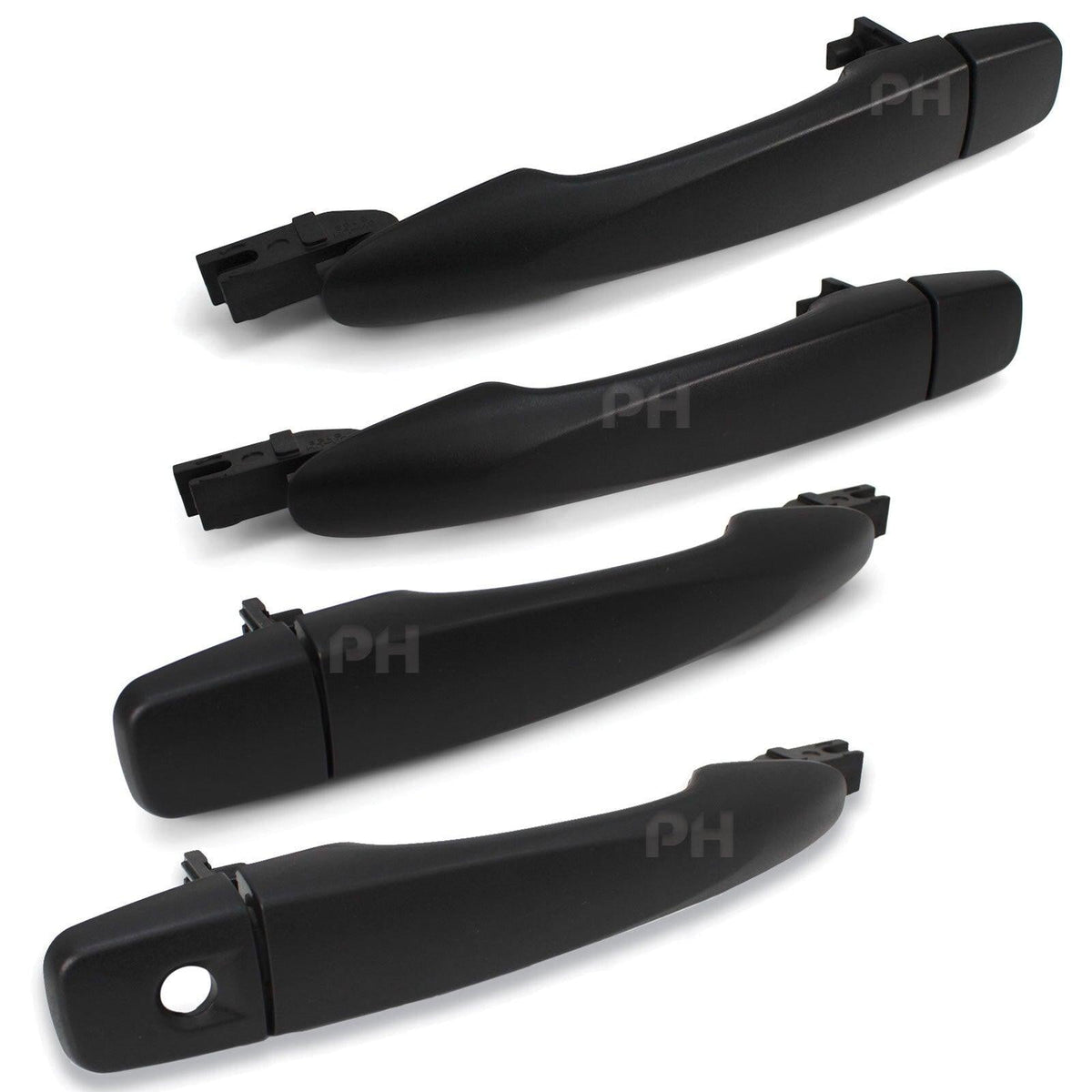 Panel House - Door Handles BLACK SET Front fits Nissan Navara D23 NP300 2015 - 2020 - 4X4OC™ | 4x4 Offroad Centre