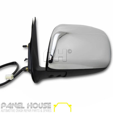Panel House - Door Mirror LEFT Chrome Electric Fits Toyota Hilux 2005 - 06 - 2010 - 4X4OC™ | 4x4 Offroad Centre
