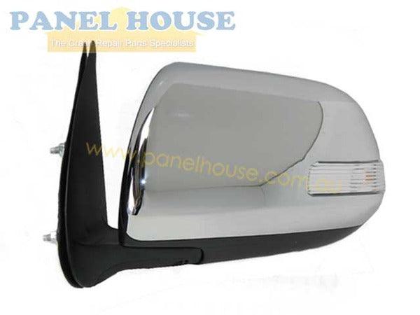 Panel House - Door Mirror LEFT Chrome Electric With Blinker Fits Toyota Hilux 2011 - 2014 - 4X4OC™ | 4x4 Offroad Centre