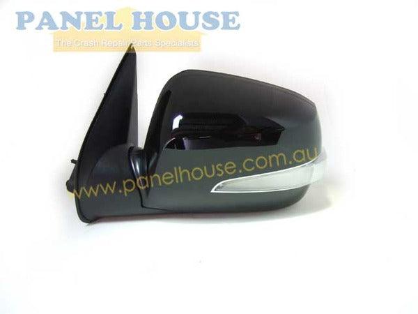 Panel House - Door Mirror LEFT Electric Black With Blinker fits Holden Rodeo RA 06 - 08 - 4X4OC™ | 4x4 Offroad Centre