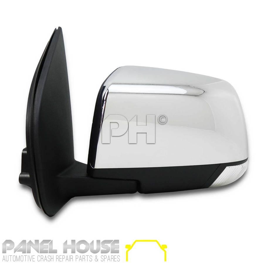 Panel House - Door Mirror LEFT With Blinker Chrome AUTO FOLD fits Isuzu D - Max 12 - 14 Ute DMAX - 4X4OC™ | 4x4 Offroad Centre